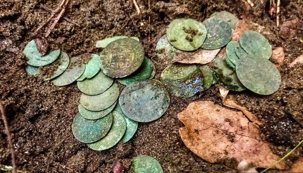 skarb-srebrnych-monet-znaleziony-pod-Toruniem