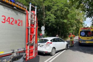Wypadek samochodowy w Cierpicach