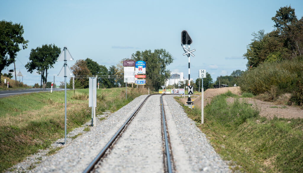 Trasa kolejowa Toruń - Chełmża, tory