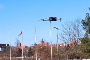 Chełmińscy policjanci obsługują drona