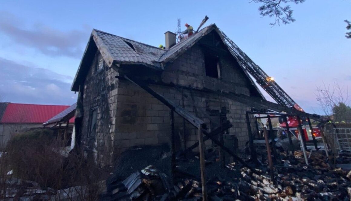 Dom po pożarze