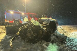 Wypadek na drodze krajowej nr 10 w gminie Wielka Nieszawka